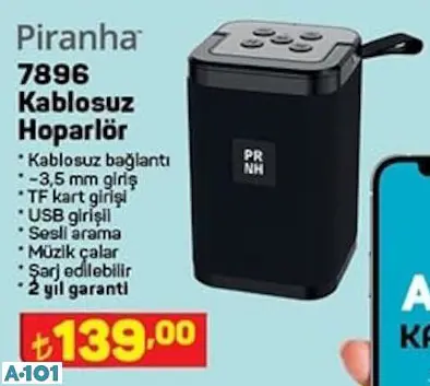 PİRANHA KABLOSUZ HOPARLÖR